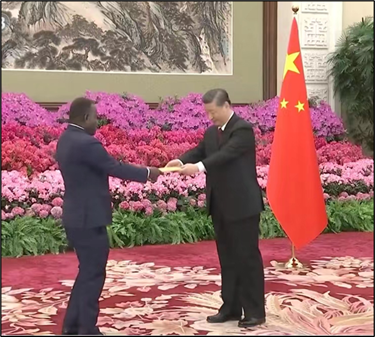 Ambassador Barrett Salato presents credentials to President Xi