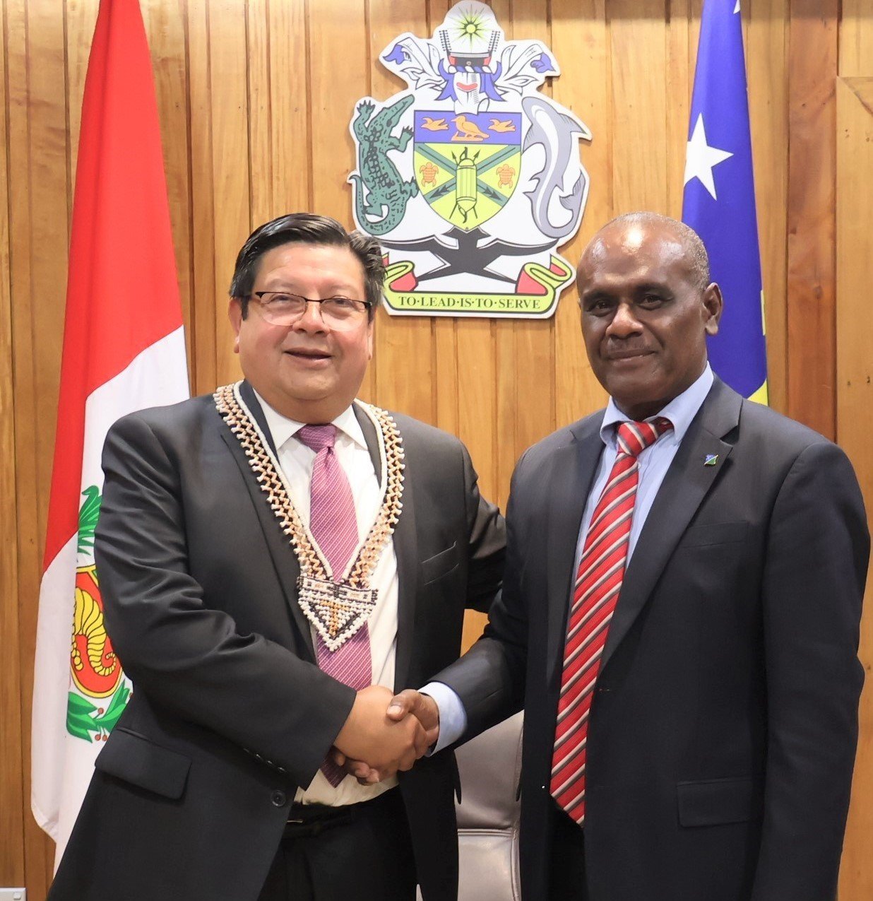 Peru’s non-resident ambassador pays courtesy visit to Prime Minister Manele